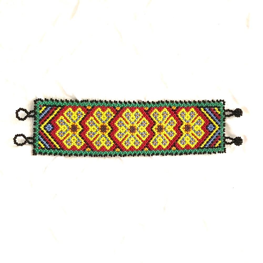 Native American Cuff Bead Bracelet